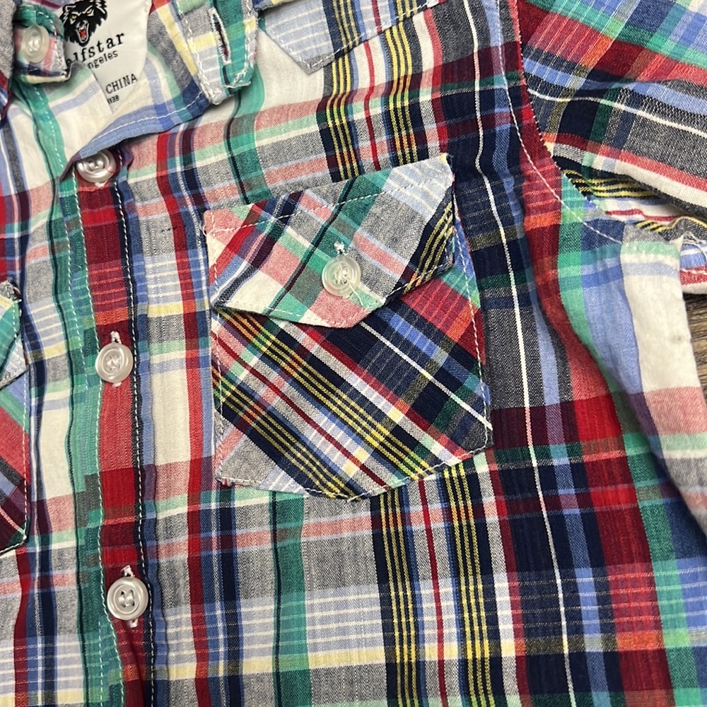 Boys fall button up - Picture 3 of 4